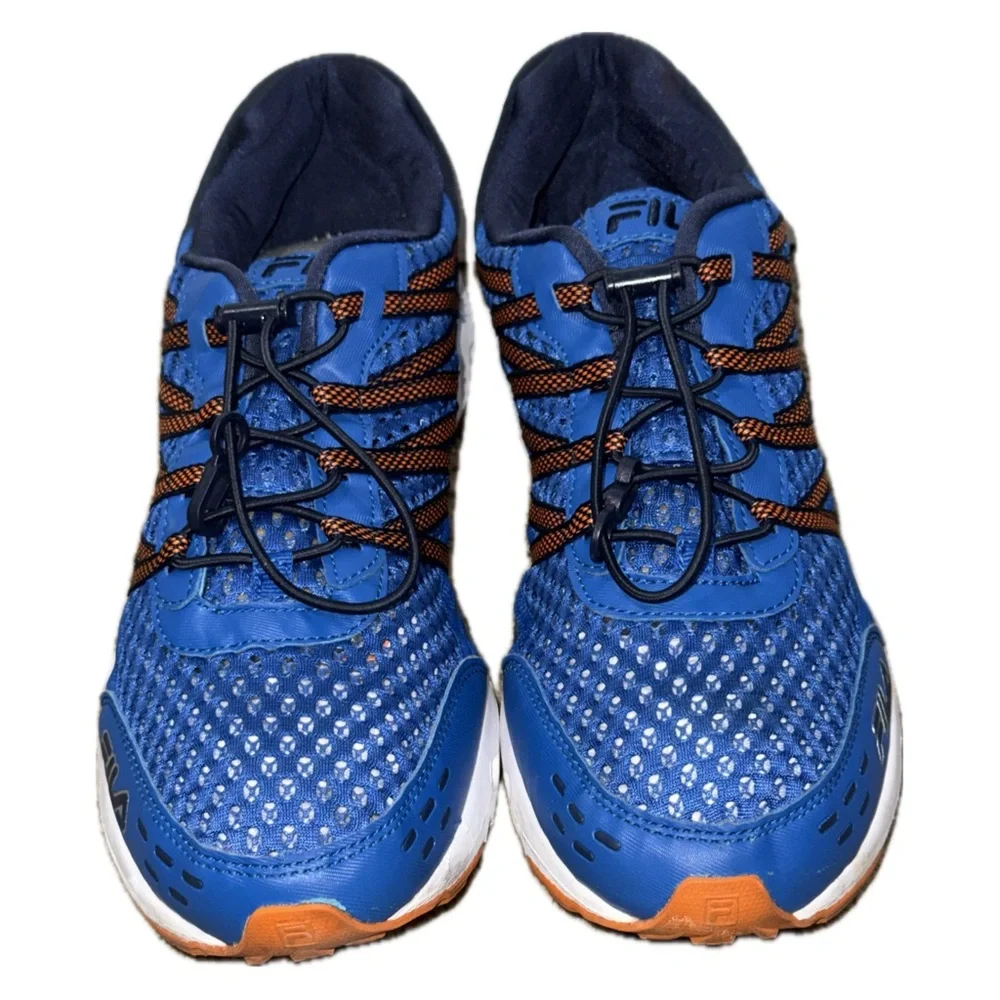 👟🏃‍♂️ FILA‎ Performance Trail Running Shoes | Blue Orange White | Men’s Sz 11